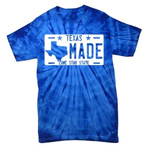 Texas Made Lone Star License Plate Tie-Dye T-Shirt