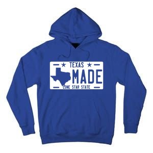 Texas Made Lone Star License Plate Tall Hoodie