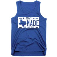 Texas Made Lone Star License Plate Tank Top