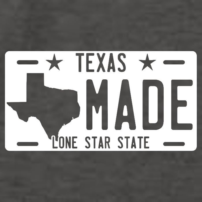 Texas Made Lone Star License Plate Vector Backpack