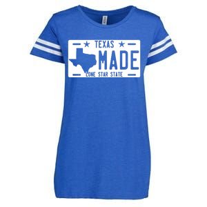 Texas Made Lone Star License Plate Enza Ladies Jersey Football T-Shirt