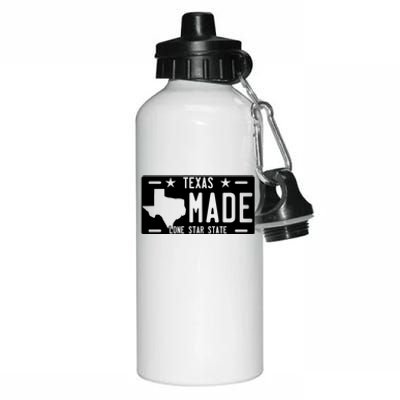 Texas Made Lone Star License Plate Aluminum Water Bottle