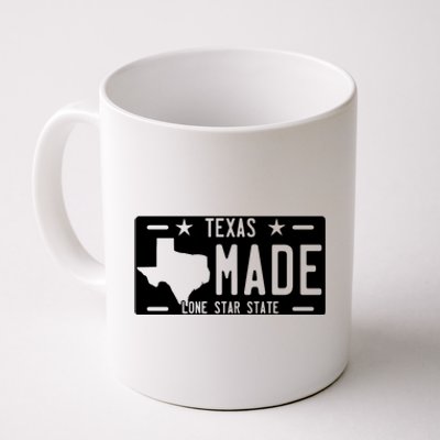 Texas Made Lone Star License Plate Coffee Mug