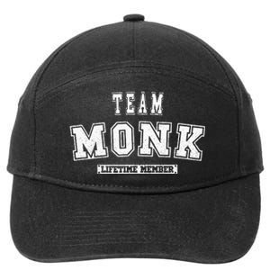 Team Monk Lifetime Member Family Last Name 7-Panel Snapback Hat