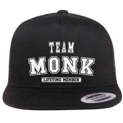 Team Monk Lifetime Member Family Last Name Flat Bill Trucker Hat