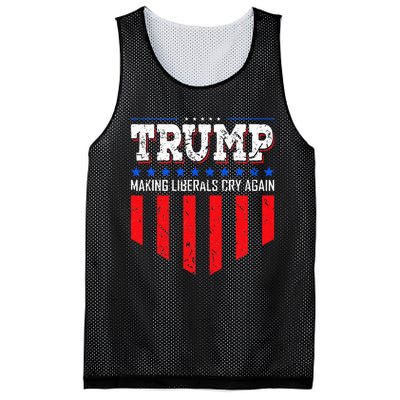 Trump Making Liberals Cry Again Funny Election Mesh Reversible Basketball Jersey Tank