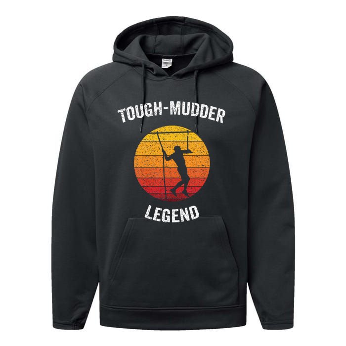 Tough Mudder Legend Vintage Endurance Course Performance Fleece Hoodie