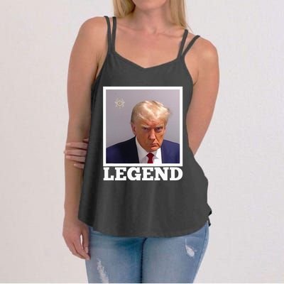 TRUMP MUGSHOT LEGEND President Trump 2024 Fulton Women's Strappy Tank