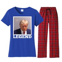 TRUMP MUGSHOT LEGEND President Trump 2024 Fulton Women's Flannel Pajama Set