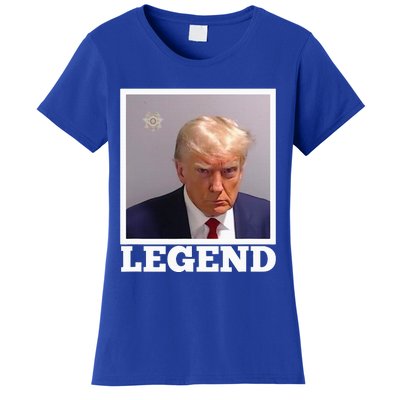 TRUMP MUGSHOT LEGEND President Trump 2024 Fulton Women's T-Shirt