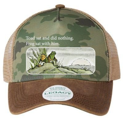 Toads Meme Lover Toad Sat And Did Nothing Legacy Tie Dye Trucker Hat