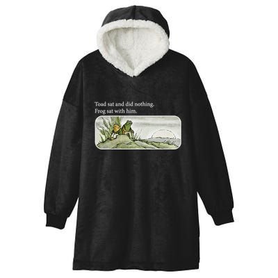 Toads Meme Lover Toad Sat And Did Nothing Hooded Wearable Blanket