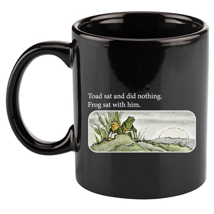 Toads Meme Lover Toad Sat And Did Nothing 11oz C Handle Ceramic Mug