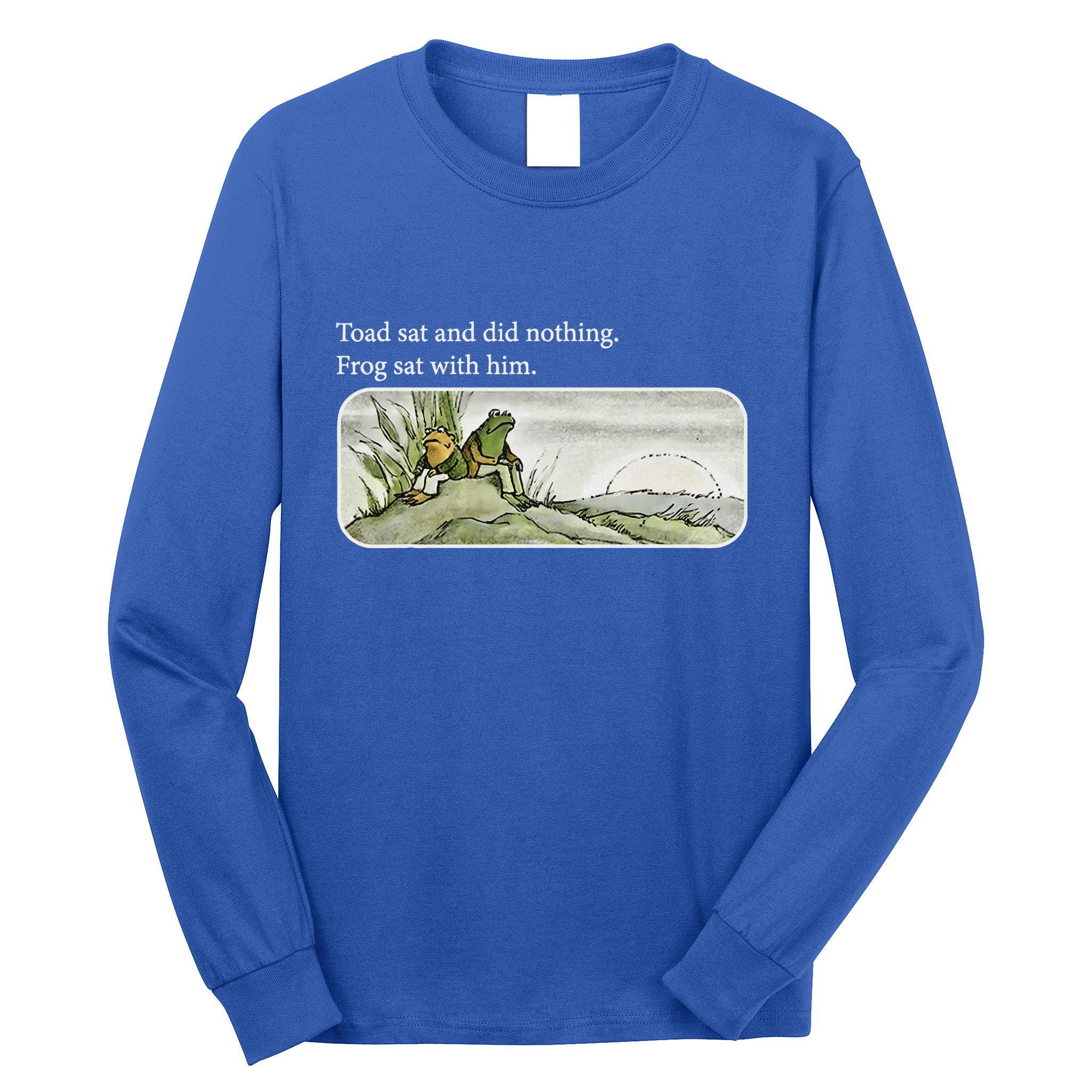 Toads Meme Lover Toad Sat And Did Nothing Long Sleeve Shirt