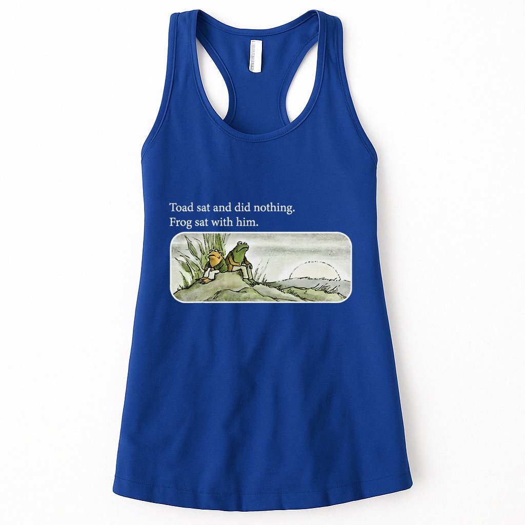 Toads Meme Lover Toad Sat And Did Nothing Womens Tank Top