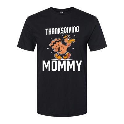 Thanksgiving Mommy Lover Cute Family Turkeys Thanksgiving Gift Softstyle CVC T-Shirt