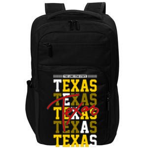 Texas Mashup Logo Impact Tech Backpack