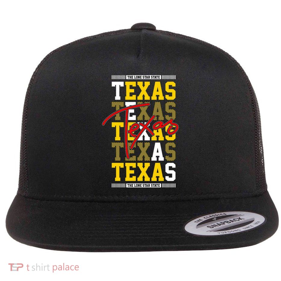 Texas Mashup Logo Flat Bill Trucker Hat