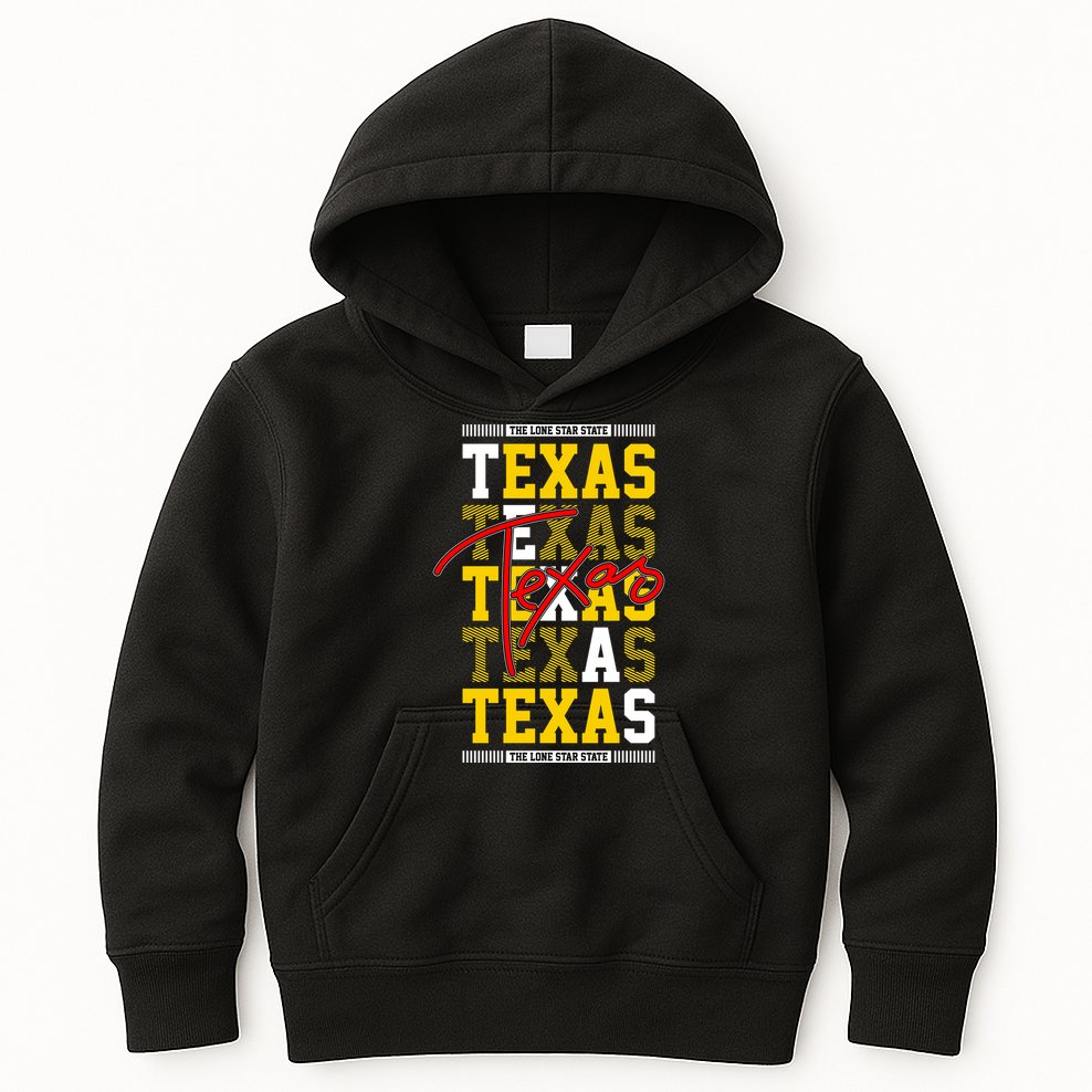 Texas Mashup Logo Kids Hoodie