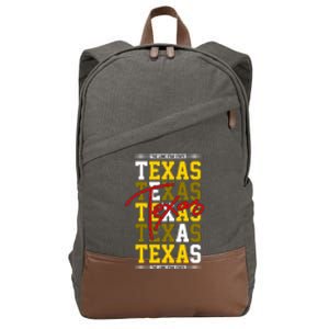 Texas Mashup Logo Cotton Canvas Backpack