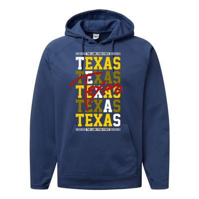 Texas Mashup Logo Performance Fleece Hoodie