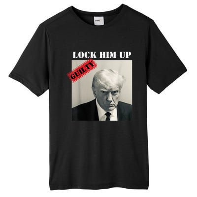 TRUMP MUGSHOT LOCK HIM UP GUILTY JAIL PRISON ANTI TRUMP Tall Fusion ChromaSoft Performance T-Shirt