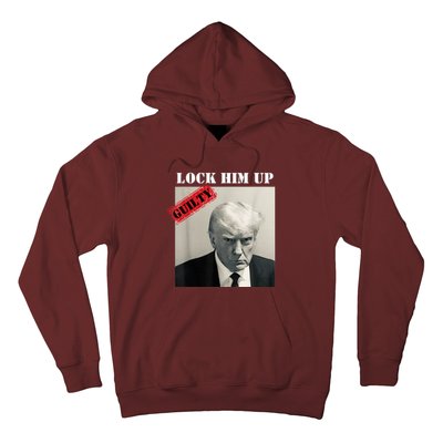 TRUMP MUGSHOT LOCK HIM UP GUILTY JAIL PRISON ANTI TRUMP Hoodie