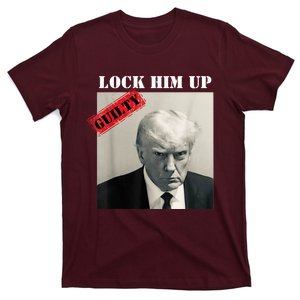 TRUMP MUGSHOT LOCK HIM UP GUILTY JAIL PRISON ANTI TRUMP T-Shirt