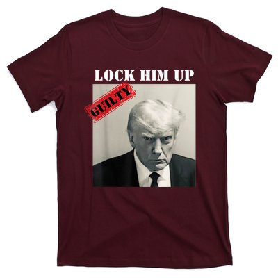 TRUMP MUGSHOT LOCK HIM UP GUILTY JAIL PRISON ANTI TRUMP T-Shirt