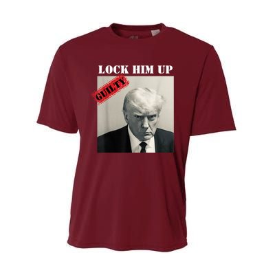 TRUMP MUGSHOT LOCK HIM UP GUILTY JAIL PRISON ANTI TRUMP Performance Sprint T-Shirt