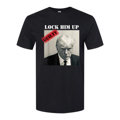 TRUMP MUGSHOT LOCK HIM UP GUILTY JAIL PRISON ANTI TRUMP Softstyle CVC T-Shirt