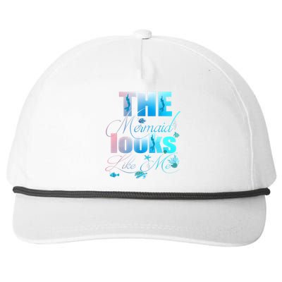 The Mermaid Looks Like Me Funny Quote Men Women Snapback Five-Panel Rope Hat