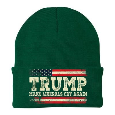 Trump Make Liberals Cry Again Trump 2024 President Trump Knit Cap Winter Beanie