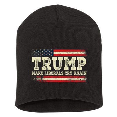 Trump Make Liberals Cry Again Trump 2024 President Trump Short Acrylic Beanie