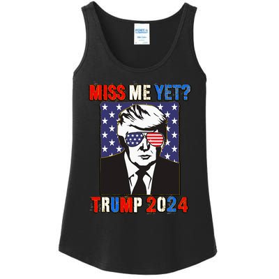 Trump Miss Me Yet Trump 2024 Patriotic 4th Of July Trump Ladies Essential Tank