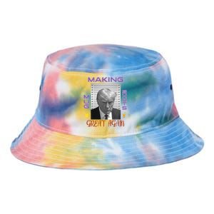 Trump Making Mug Shots Great Again Tie Dye Newport Bucket Hat