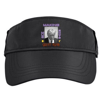 Trump Making Mug Shots Great Again Adult Drive Performance Visor