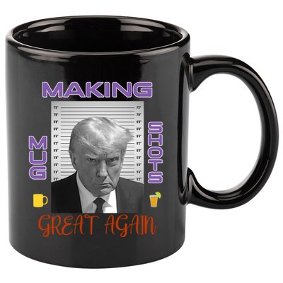 Trump Making Mug Shots Great Again 11oz C Handle Ceramic Mug
