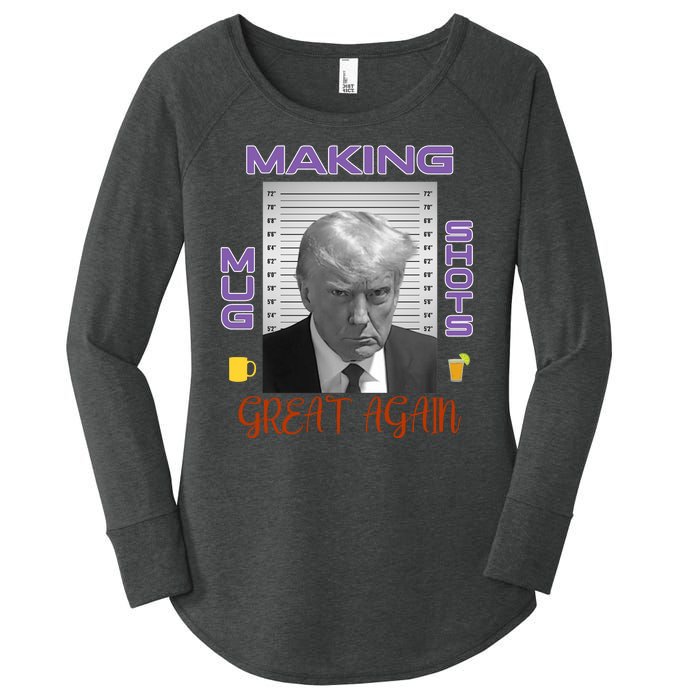 Trump Making Mug Shots Great Again Women's Perfect Tri Tunic Long Sleeve Shirt