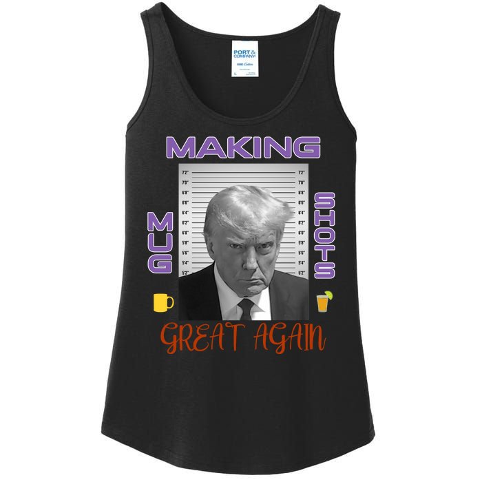 Trump Making Mug Shots Great Again Ladies Essential Tank