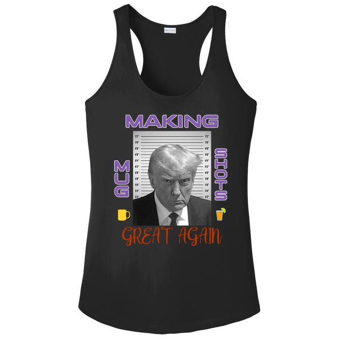 Trump Making Mug Shots Great Again Ladies PosiCharge Competitor Racerback Tank