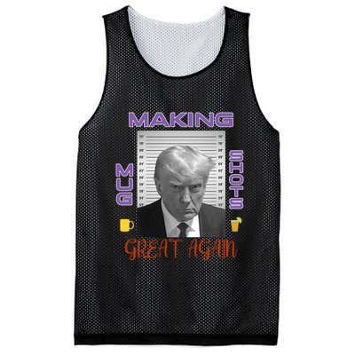 Trump Making Mug Shots Great Again Mesh Reversible Basketball Jersey Tank