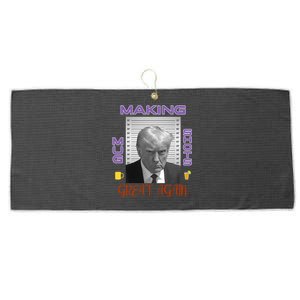 Trump Making Mug Shots Great Again Large Microfiber Waffle Golf Towel