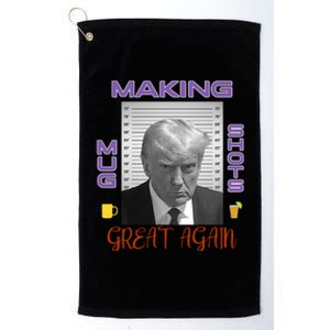 Trump Making Mug Shots Great Again Platinum Collection Golf Towel