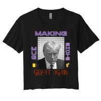 Trump Making Mug Shots Great Again Women's Crop Top Tee