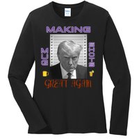 Trump Making Mug Shots Great Again Ladies Long Sleeve Shirt