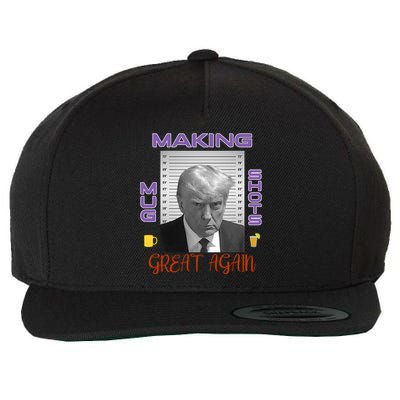 Trump Making Mug Shots Great Again Wool Snapback Cap