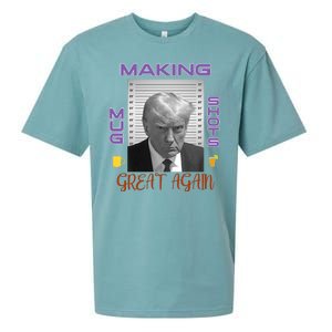 Trump Making Mug Shots Great Again Sueded Cloud Jersey T-Shirt