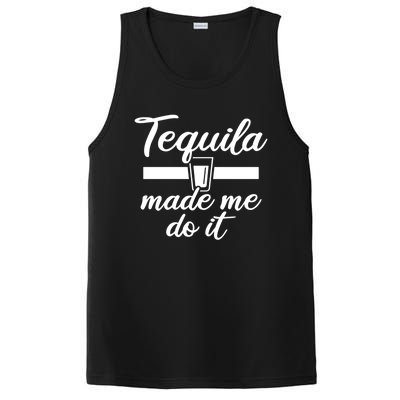 Tequila Made Me Do It Funny Gift PosiCharge Competitor Tank