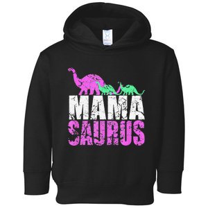 Twin Mom Mama Saurus Dinosaur Mother's Day Gifts Toddler Hoodie